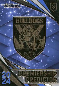2024 NRL Traders Titanium - Premiership Predictor #PP03 Bulldogs Front
